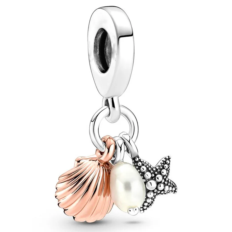 New Original Bracelet Accessories Women Jewelry Rose Gold Series Charm Beads For DIY Bracelet Necklace Jewelry Accessories