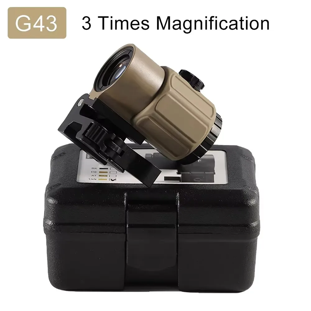 G33 G43 G45 Vizier met vaste 3X 5X vergroting en snel afneembare QD-bevestiging aan de zijkant voor de jacht