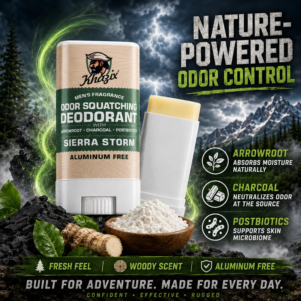 Underarm Deodorant Stick|Dual-Active Odor Fighting Formula|Shea Butter & Essential Oils Infused|Gentle Long-Lasting Freshness.Bo - view 5