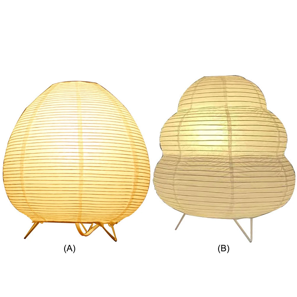 

Светодиодный настольный светильник-фонарь из рисовой бумаги ручной работы для прикроватной тумбочки, рабочего стола, декоративный светильник для гостиной и спальни