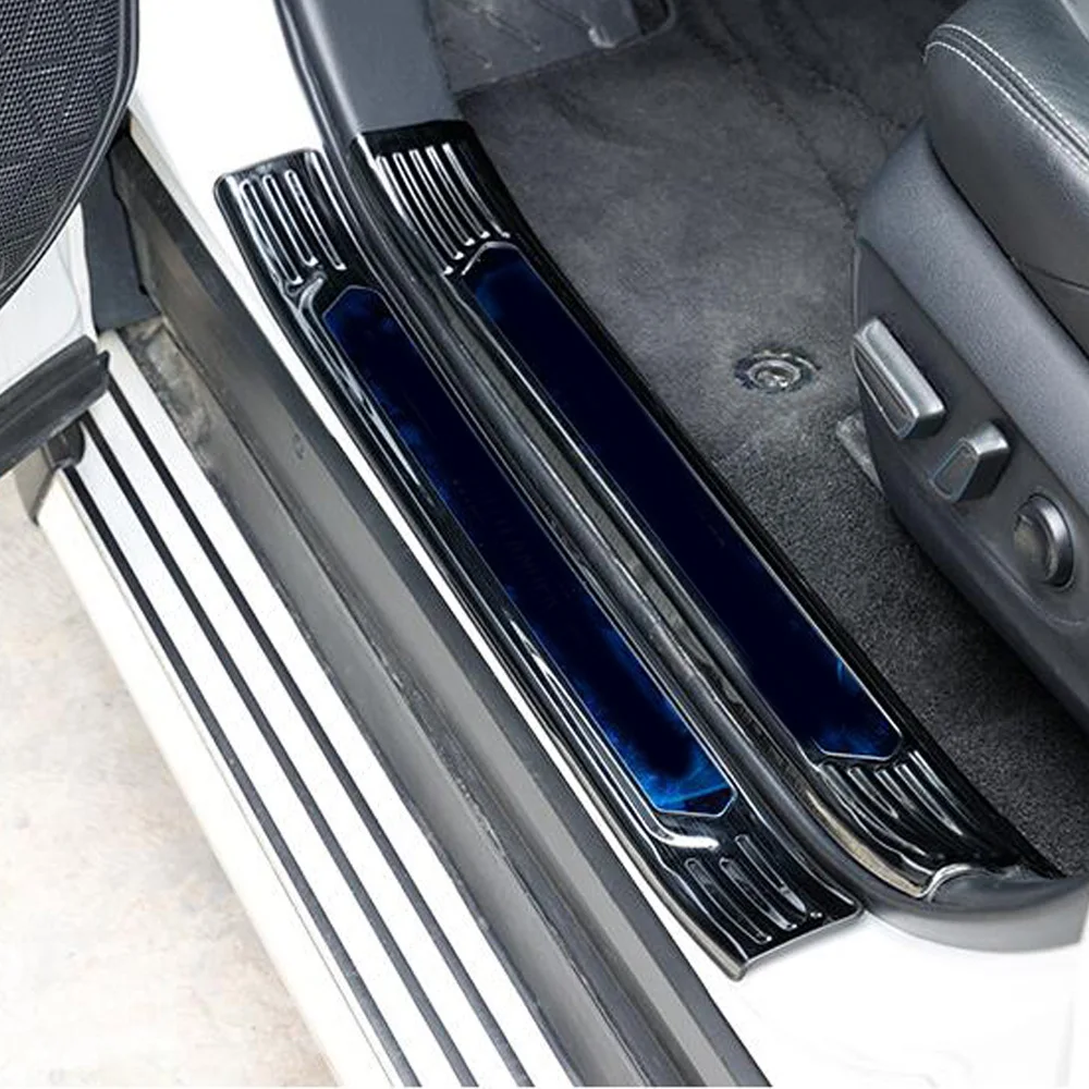 Stainless Steel Pedal Door Sill Scuff Plate Interior Threshold Car Accessories Decoration For Toyota Rav4 2019 2020 2021 2022