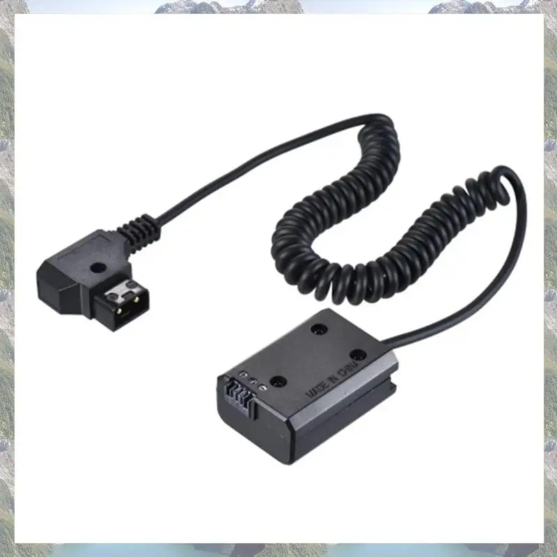 2025 جديد-V-Mount/أنطون باور D-Tap إلى NP-FW50 تيار مستمر مقرنة الطاقة الدمية محول البطارية ملفوف كابل لسوني A7 A7ii A7S A7R A7S