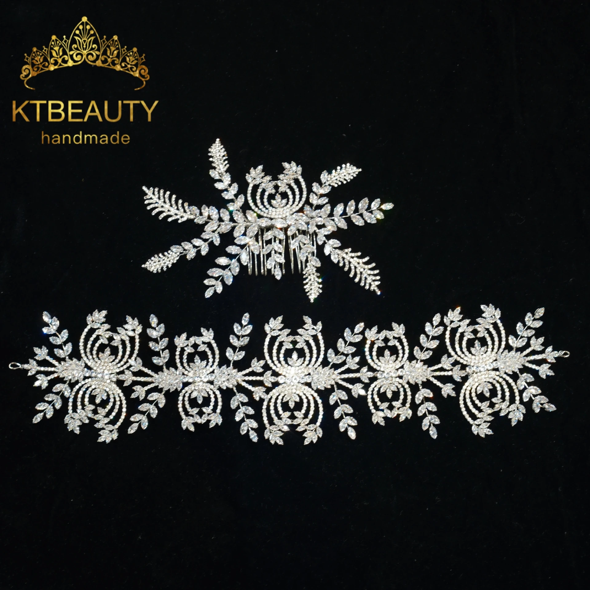 

Модный медный головной убор Ktbeauty, 2 дизайна, с цирконами, модное украшение для волос, аксессуар для женщин, популярные аксессуары для волос