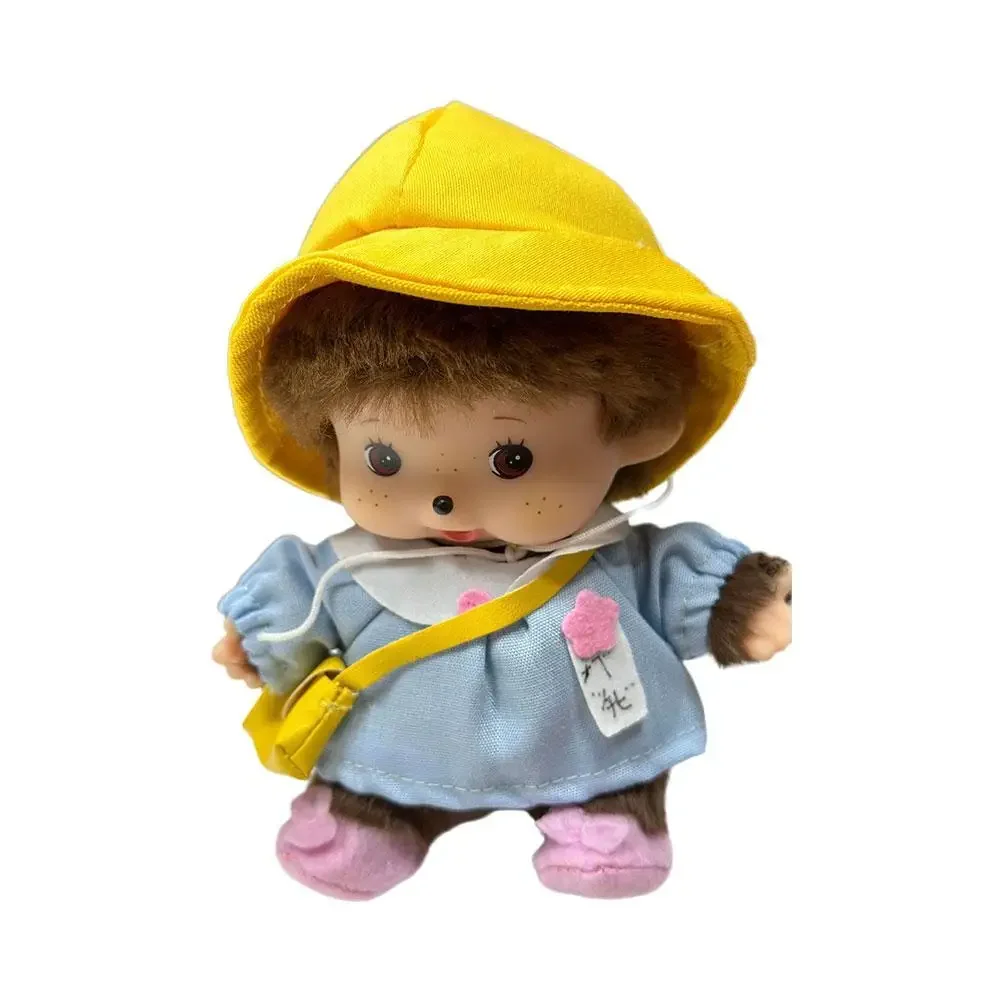 Kawaii asilo Mochi bambola 15 cm PP cotone scimmia peluche bambola burattino a mano borsa ciondolo fascino regalo peluche
