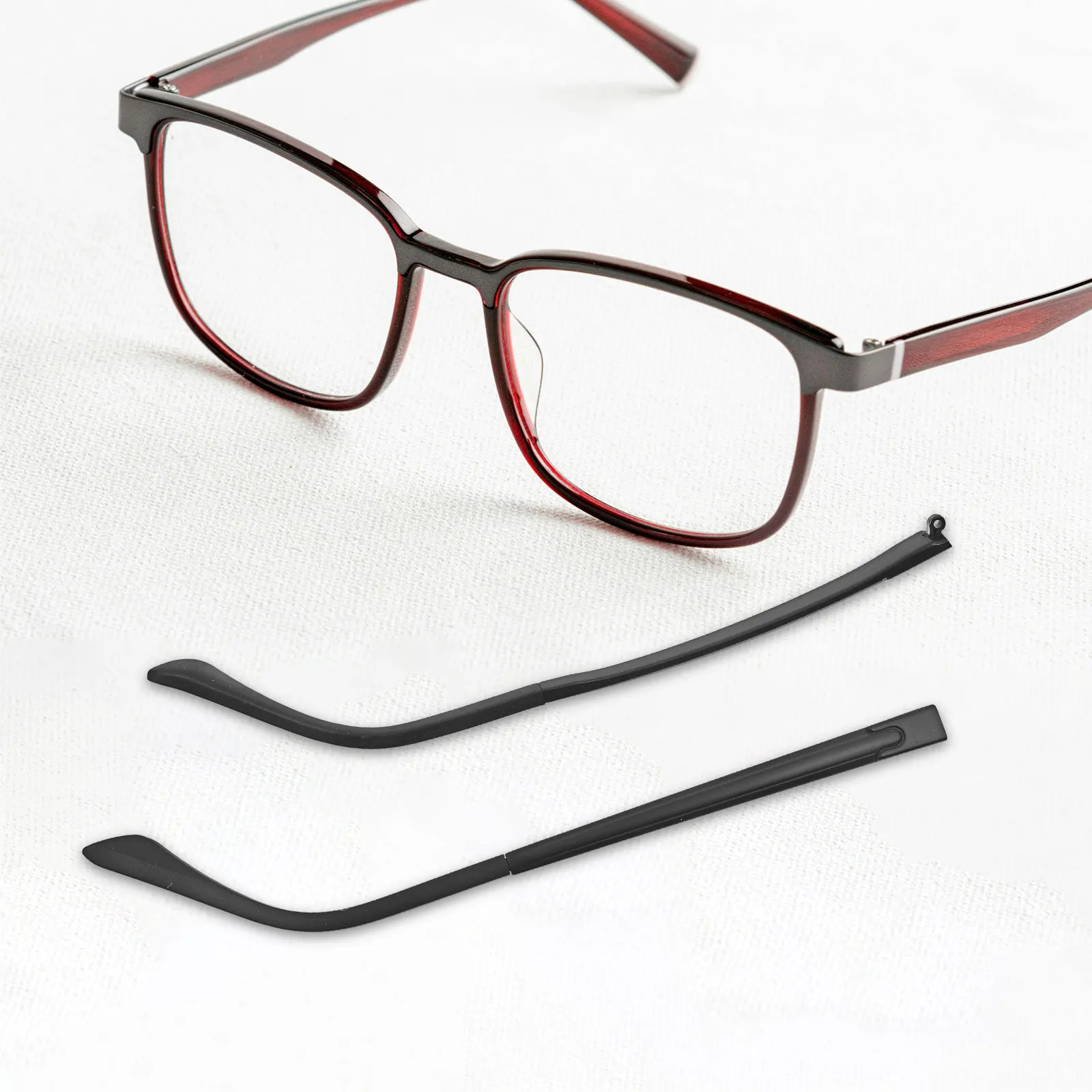 2Pairs Eyeglass Temples Stable Replacement Glasses Arms Anti-Slip Sunglasses Repair Kit Eyewear Accessories Glasses Temple Tips