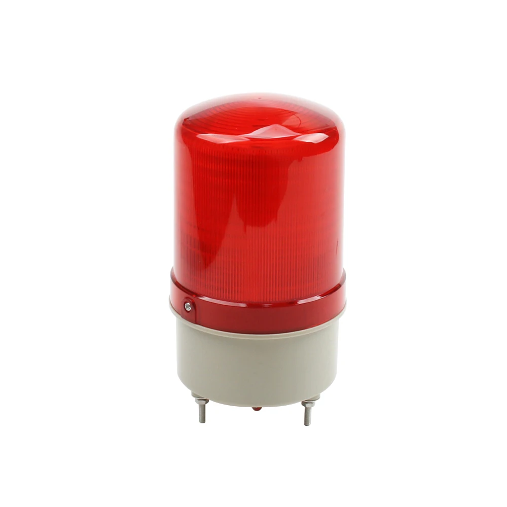 AC110V 220V DC12V 24V LED-5110J Wired Flash Strobe Lampeggiante Sirena Suono e Allarme Silenzioso 2in1 Spia Industriale con Allarme