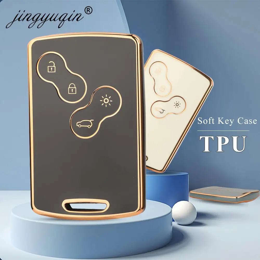 Jingyuqin TPU 자동차 키 케이스 커버, 르노 먼지털이 캡처 클리오 IV 로간 메간 콜레오스, 풍경 플루언스 라구나 4 단추 포브 쉘 Best5 Jingyuqin TPU 자동차 키 케이스 커버, 르노 먼지털이 캡처 클리오 IV 로간 메간 콜레오스, 풍경 플루언스 라구나 4 단추 포브 쉘 Best5
