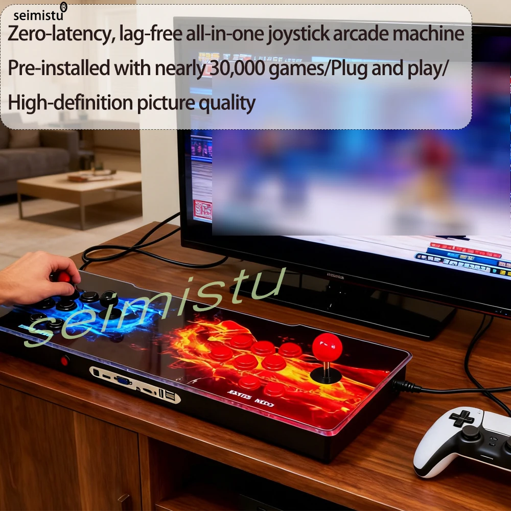 Arcade-Spielkonsole Pandora 268000 in 1 Box 3D Retro-Videospielgerät mit Spielbrett 8-Wege-Joysticks & Drucktasten für TV – Detail 1