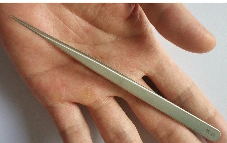 

Biomicroscope Ultra-sharp Laboratory Clip, Imported From Switzerland Fine Tweezers Tip SS.SA