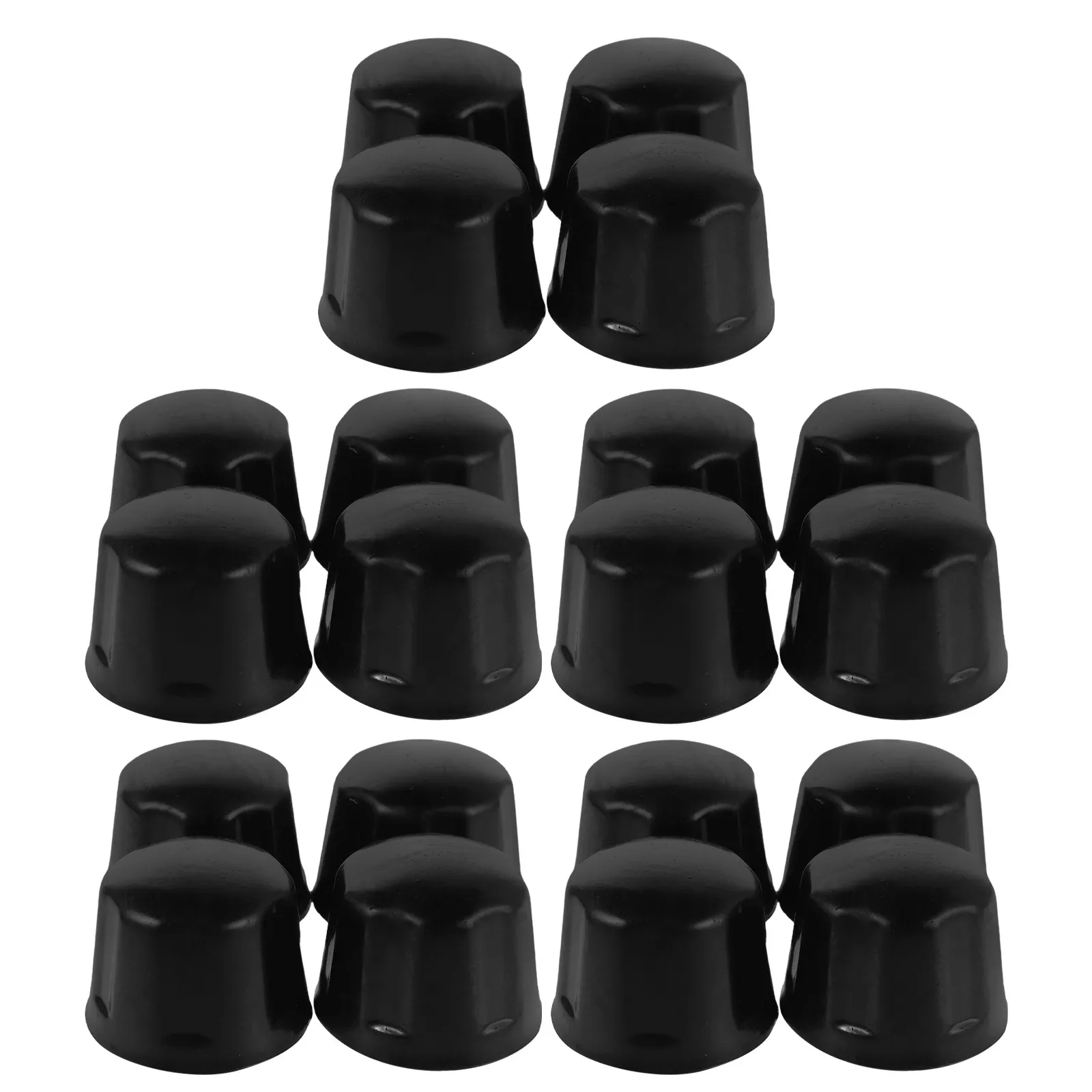 

20 шт. черных колпачков для колесных гаек квадроциклов и автомобилей, 42 мм, всепогодные, виброгасящие, с защитой от кражи, для бездорожья