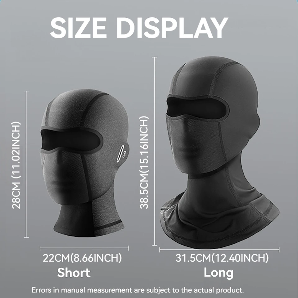 GTUBIKE Cycling Ice Silk Mask Balaclava UV Protection Face Mask Motorcycle Head cover Sport Ice Silk Quick-Drying Full Face Mask