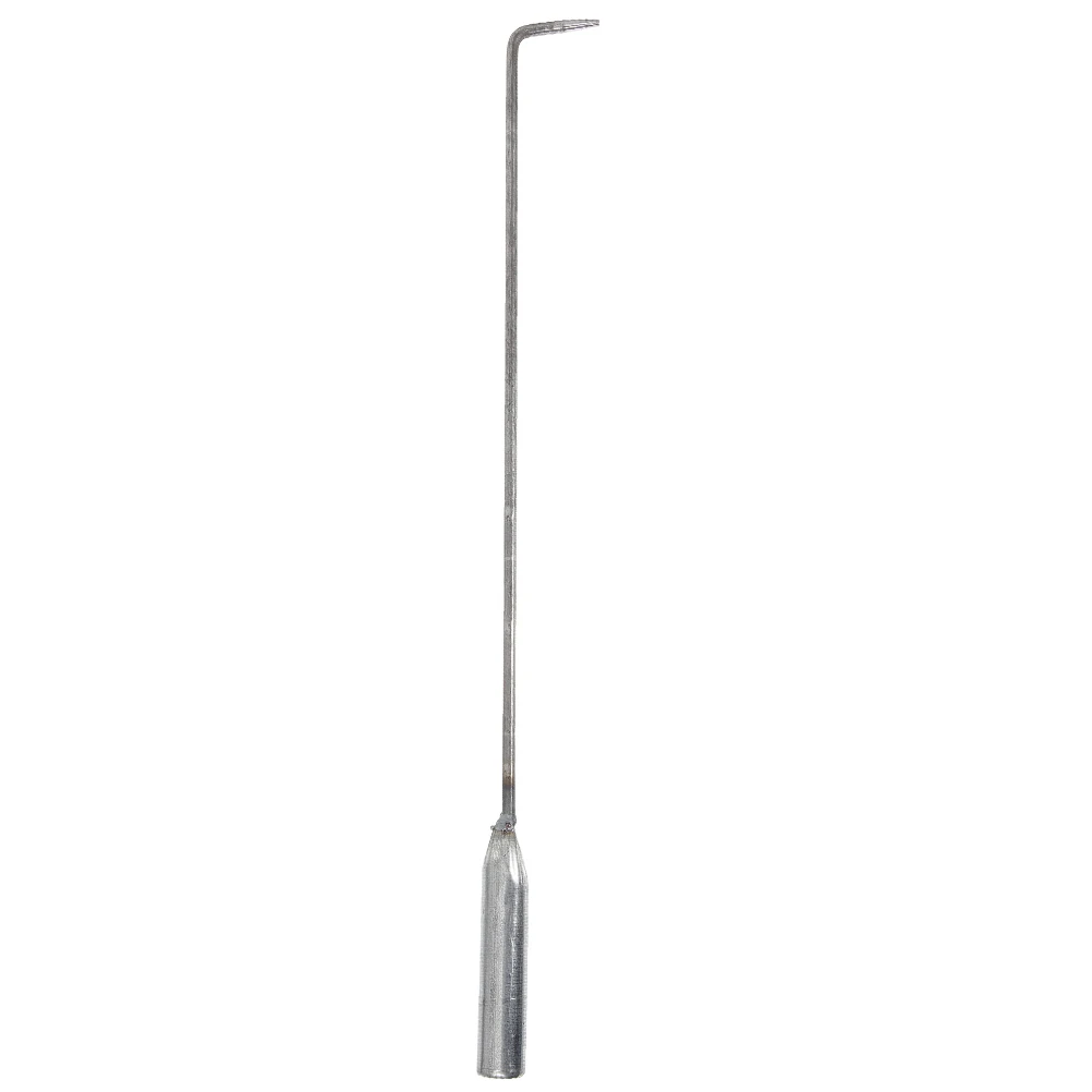 

Fireplace BBQ Hook Pits Tools Tongs for outside Heavy Duty Jacket Stick Stainless Steel Outdoor Camping Poker Silver Equipment