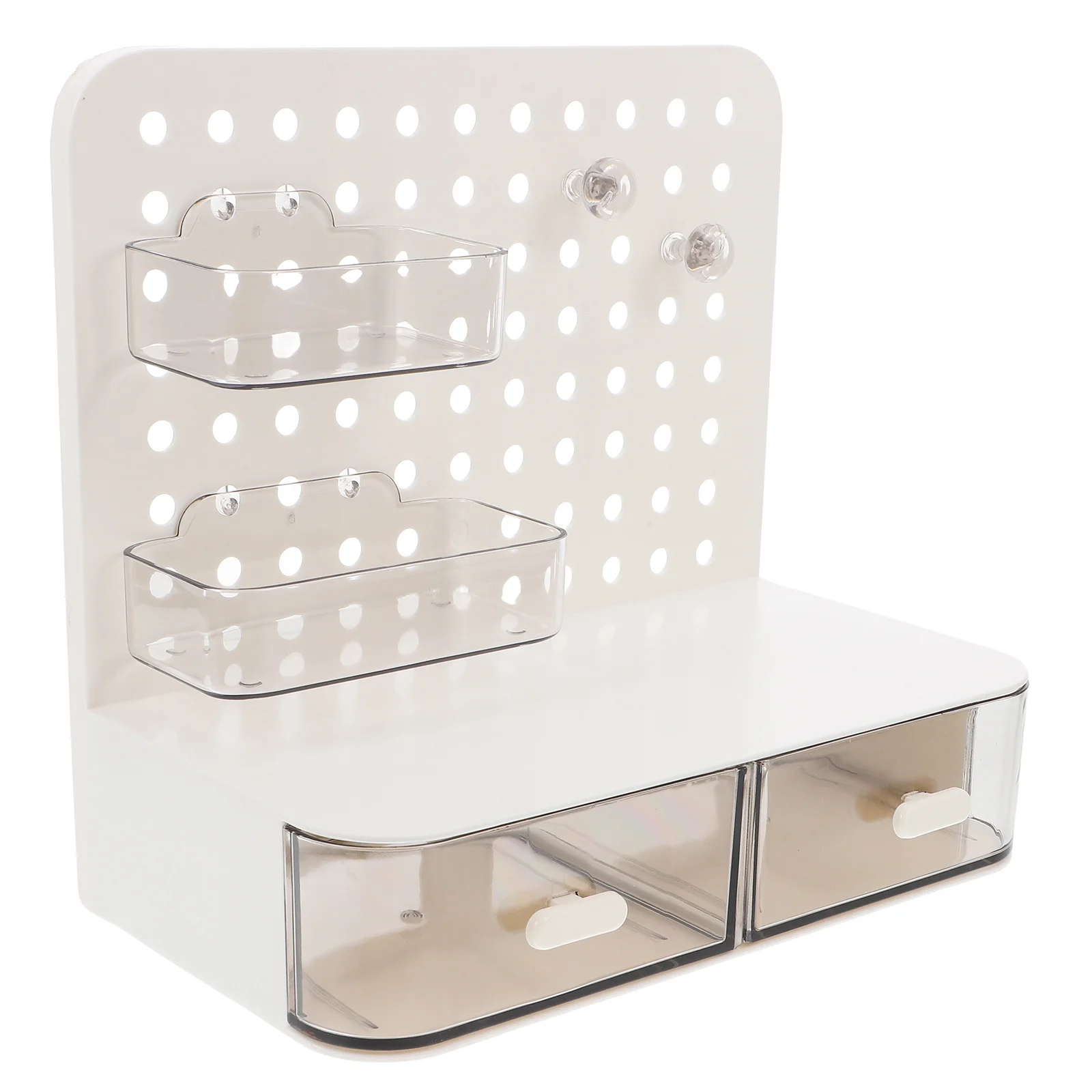 

Multifunctional Desk Pegboard Organizer Adjustable Storage Boxes For Office Supplies Wall Mounted Desktop Stationery Holder File