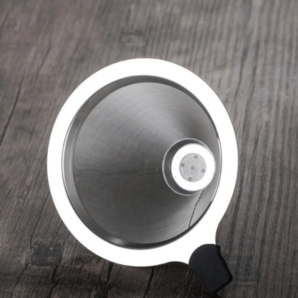 

Stainless Steel Coffee Pot Glass Wooden Handle Tea Pot High-Temperature Resistant with Filter Mesh Tea Kettle Home