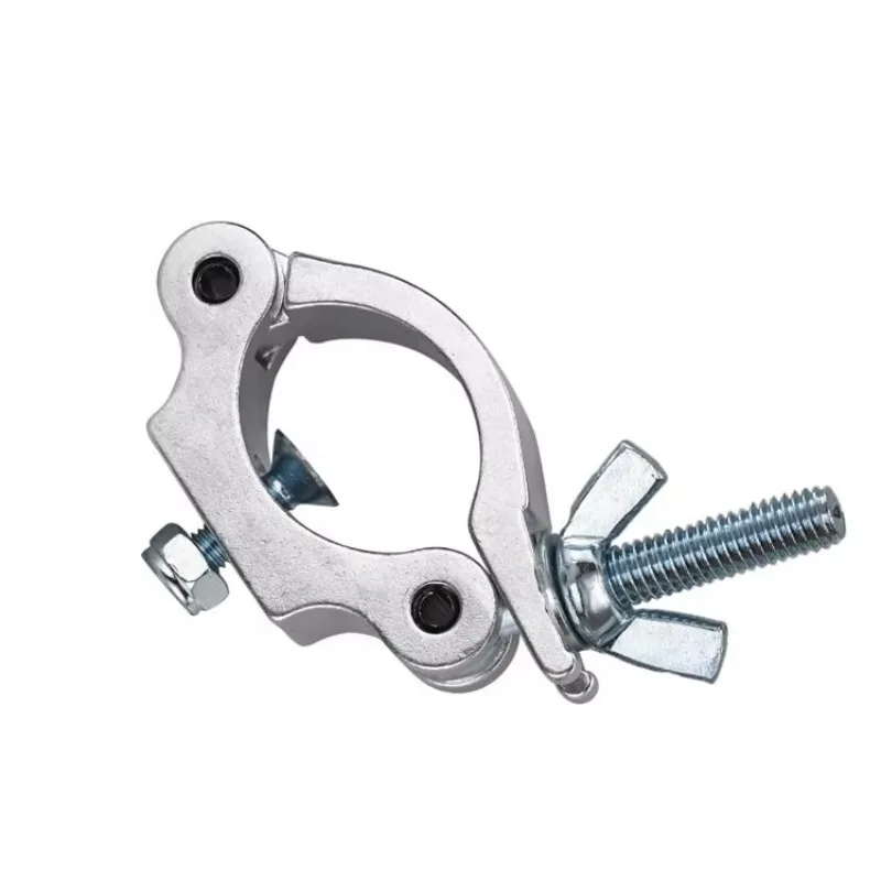 【Durable Using】30mm Width Big Size 2.4 Inch Aluminum Heavy  Half Coupler Truss Clamp ,Fit Truss OD For (48- 62)mm Stage Lig