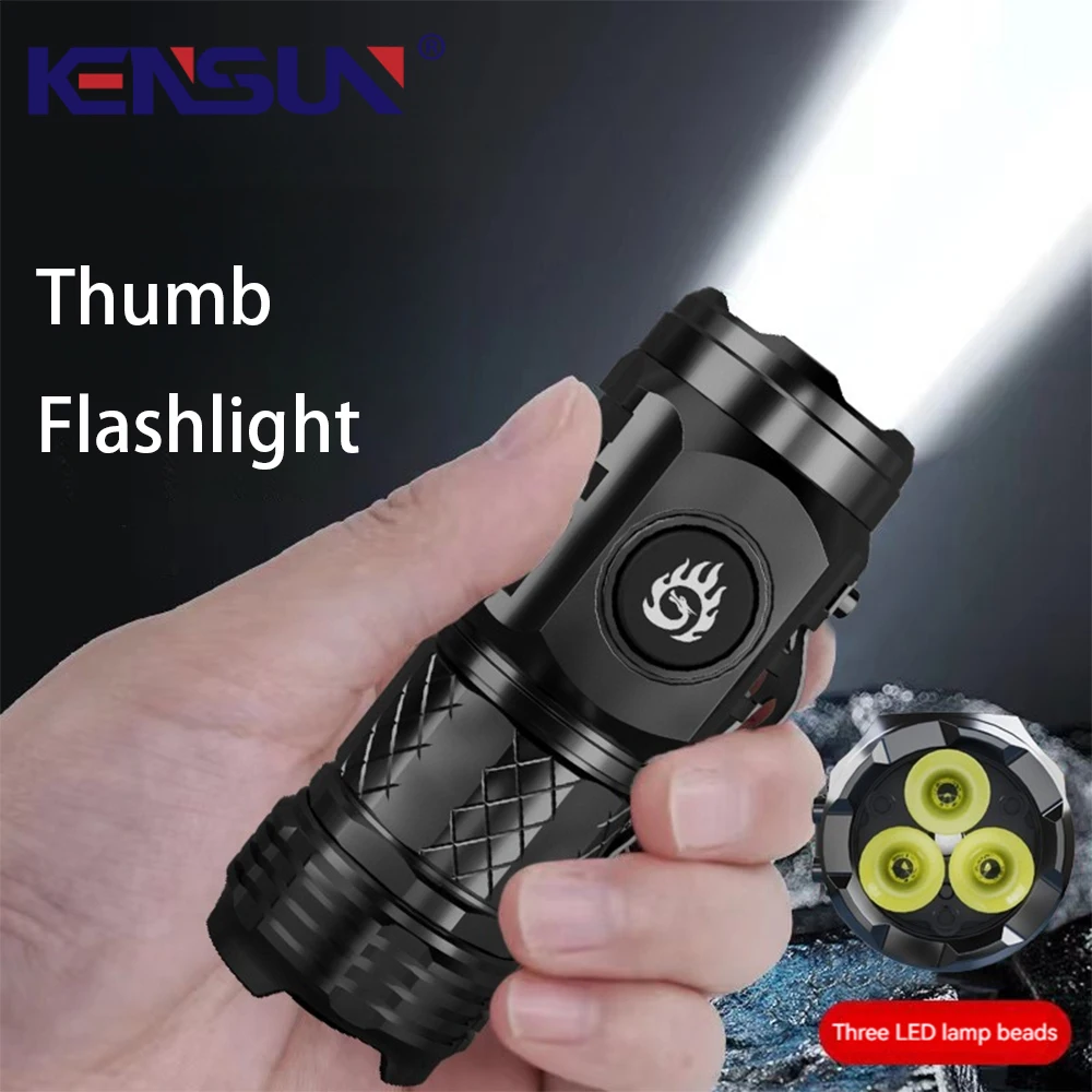 Powerful LED Flashlight Mini Lantern Super Bright Cap Clip Lamp Light USB Rechargeable Torch Waterproof Camping Fishing Outdoor