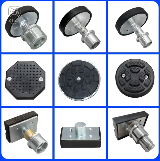 4PCs 38mm Car Lift Rubber Tray Heightening Feet Plus High Leg Pad Shaft Diameter