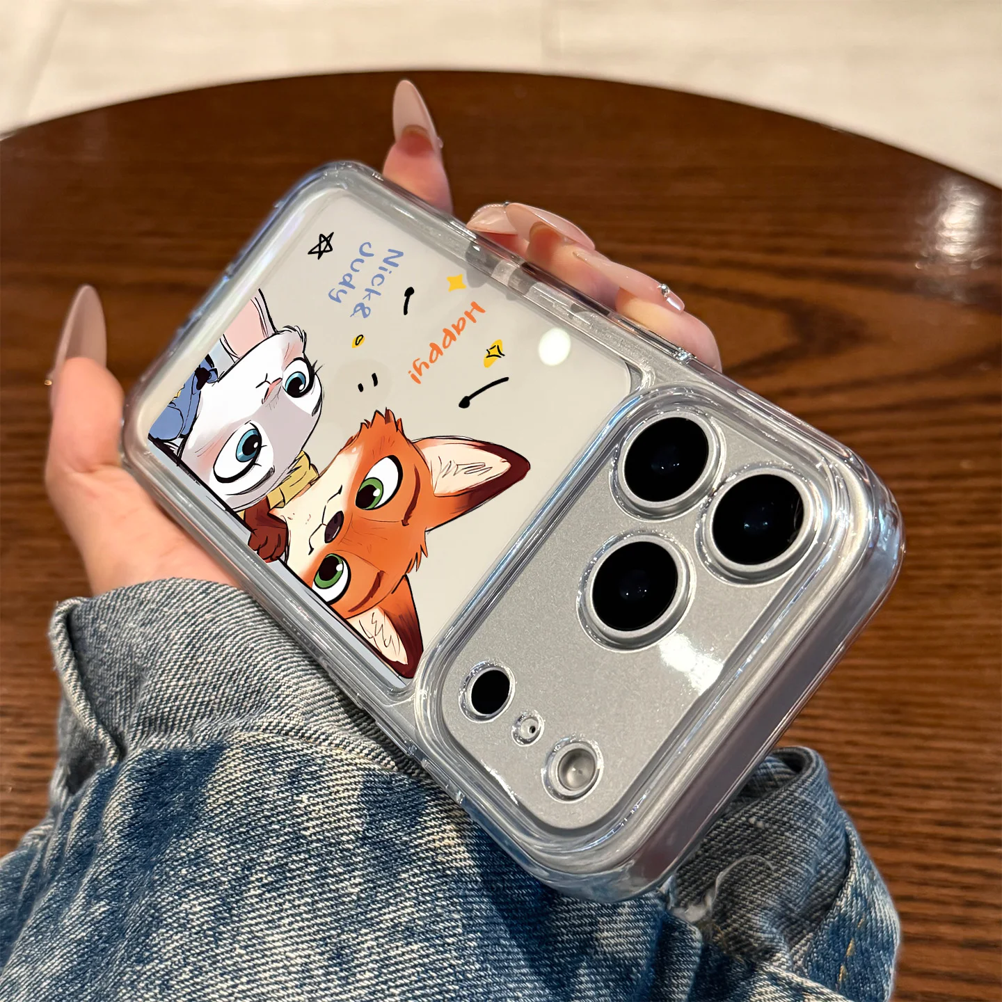Zootopia Cute Animal Nick & Judy Case Phone Case For iPhone 17 16 15 14 13 12 11 Pro Max 17 Transparent Shockproof Cases Fundas - náhled 3