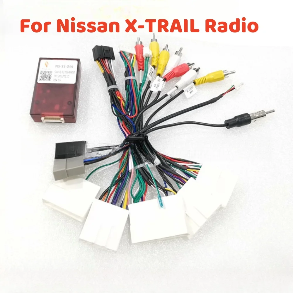 16 Pin Canbus Box With Cable Adaptor For Nissan X-TRAIL Support Original 360 FunctionWiring Harness Cable Android 2 Din GPS Car