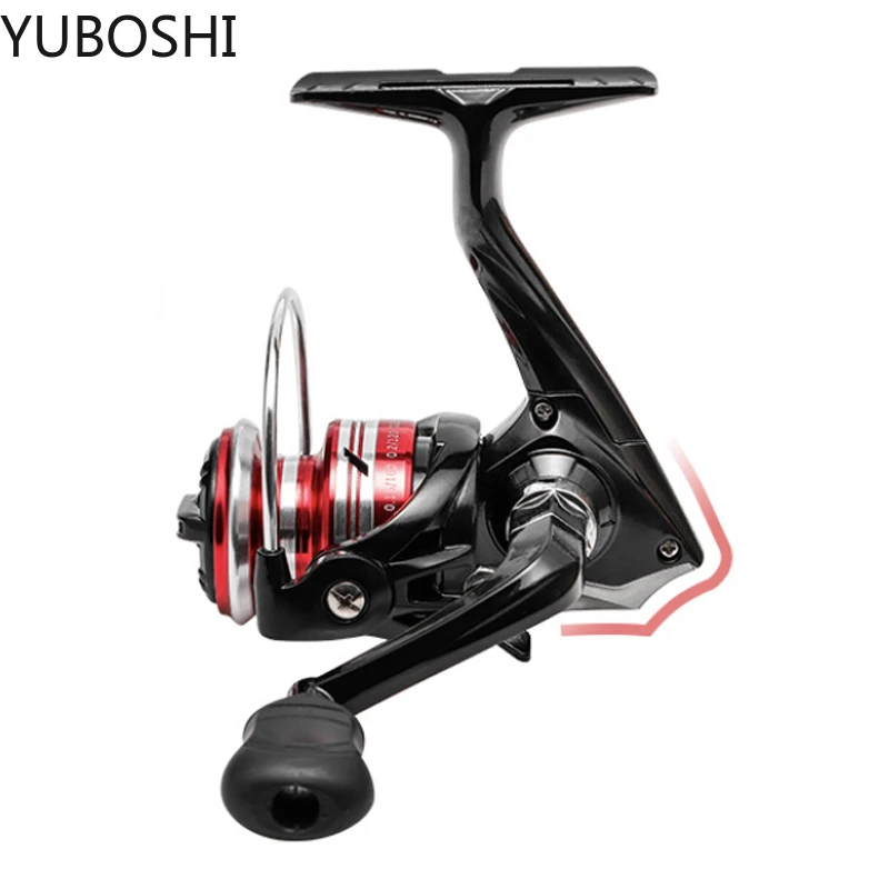 YUBOSHI High Quality X-500 X-800 Mini Small Spinning Fishing Reel Soft Rubber Grip Ultra Light Saltwater Fishing Coil