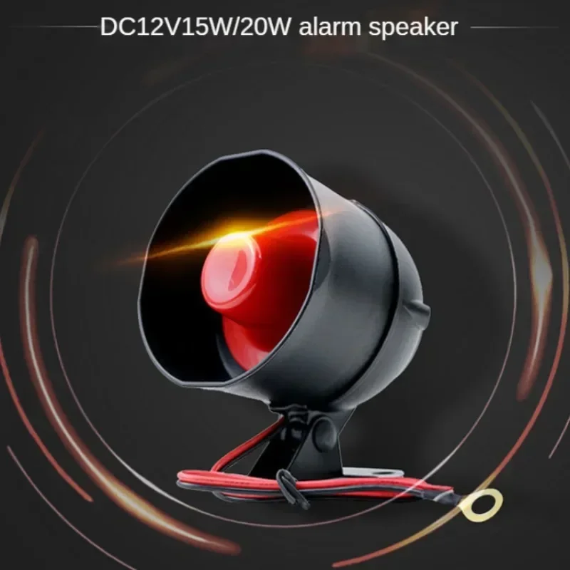 Car Alarm Horn Siren Voice Megaphone 12v15w20w Monophonic Six-tone Tweeter Speaker 2 Way Talk Speakers