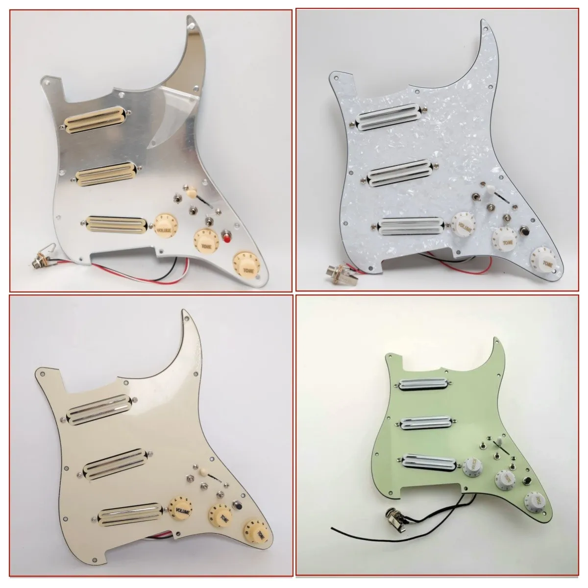 Prewired Loaded Pickguard SSS Coil Splitting Pickups  for Electric Guitar Alnico 5  Pickup