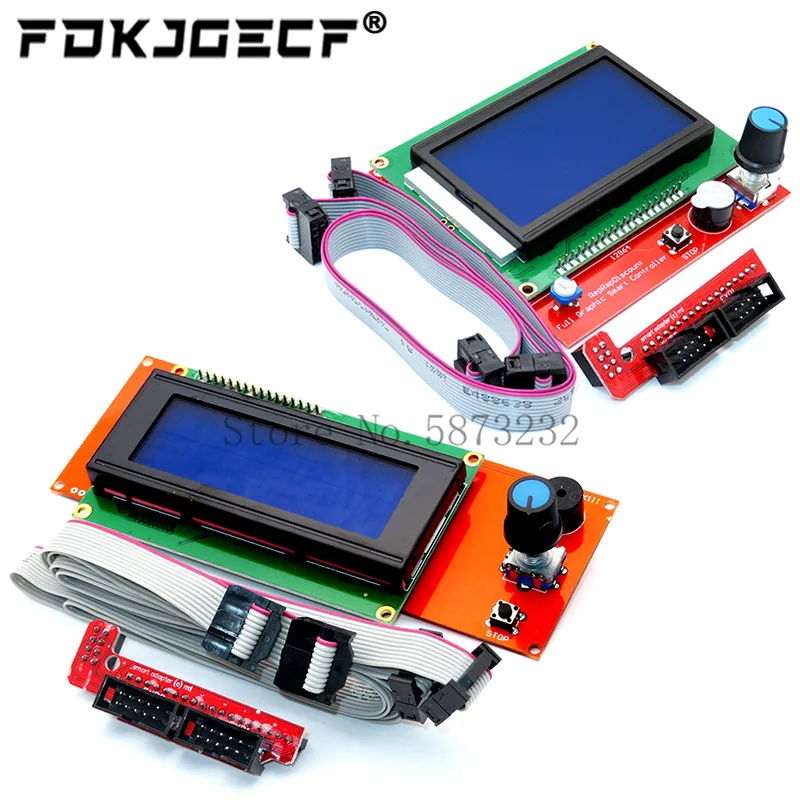 3D 2004 LCD 12864 Display 3D Printer Reprap Smart Adapter Co