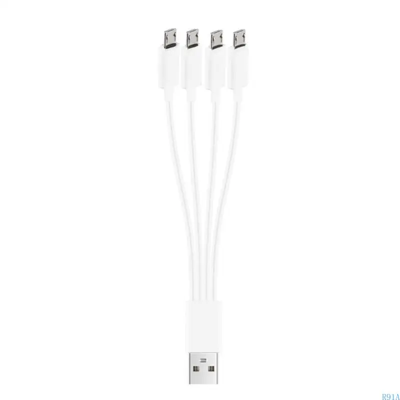 R91A 4 in 1 USB Charging Cable Multicharging Cable USB Splitter Cable