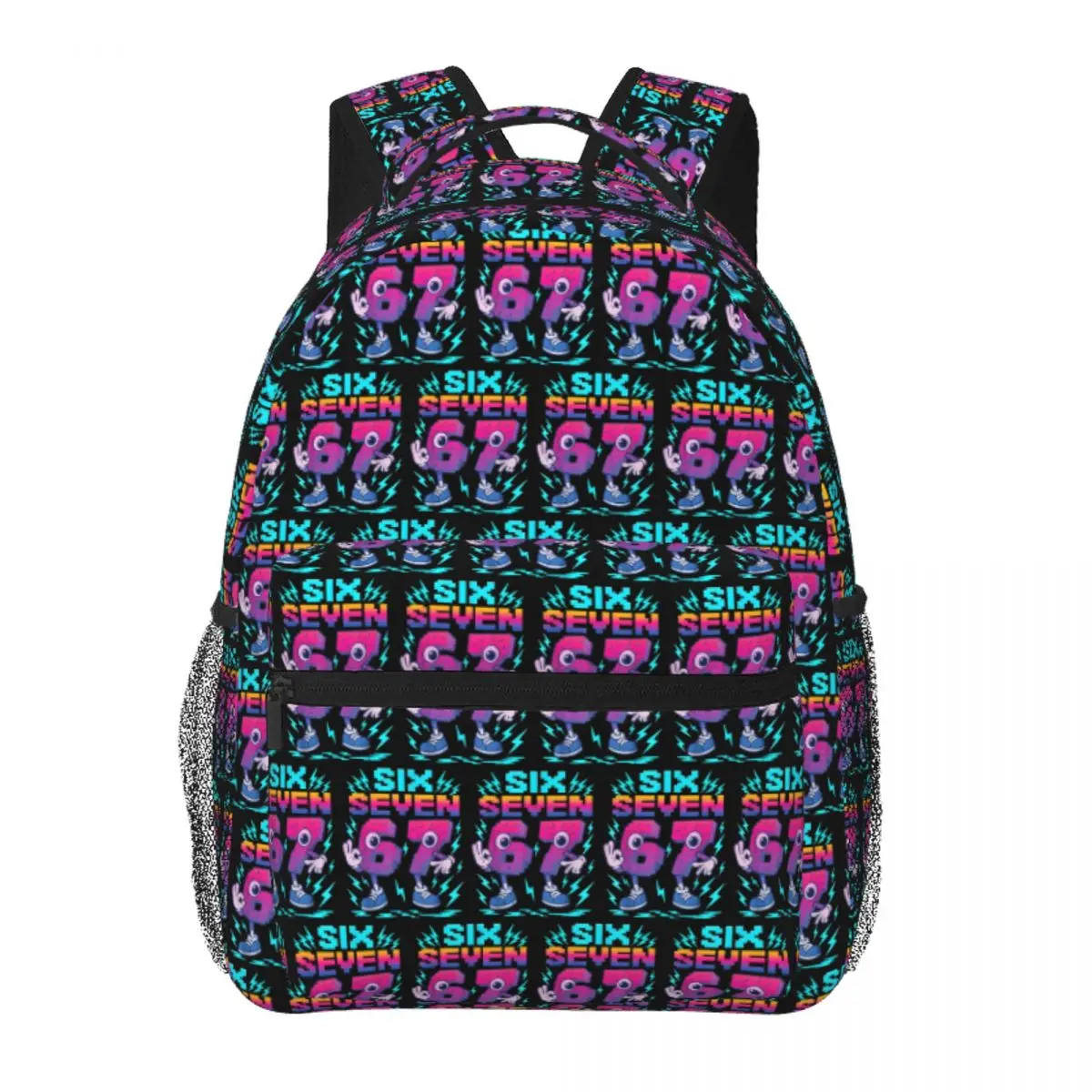 

67 Six Seven Italian Brainrot Boys Gaming Meme Backpack Student BookBag Children School Bag Computer Shoulder Bags for Men Women
