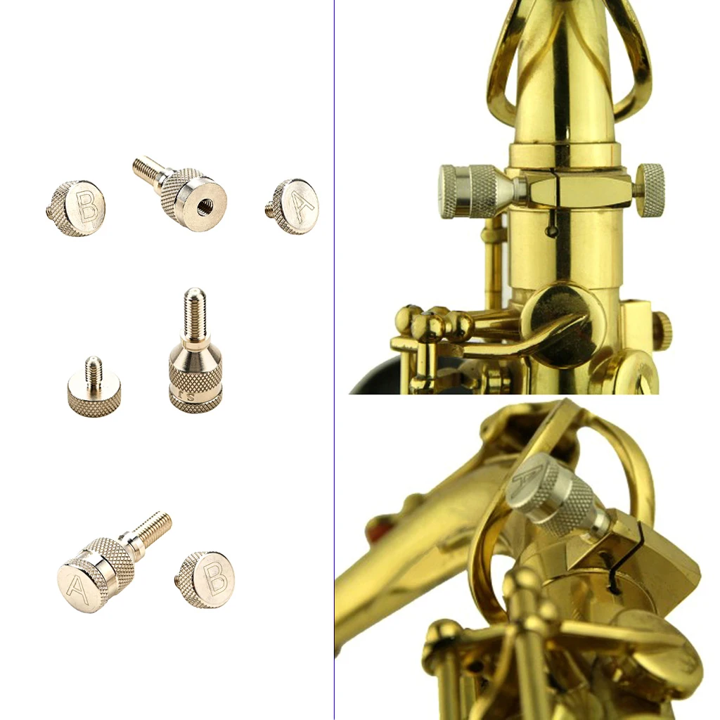 Alto Tenor Soprano Saxophone Repair Parts - Thread Diameter 5mm Sax Neck Tightening Screws Sax Curved Neck Fixed Screw