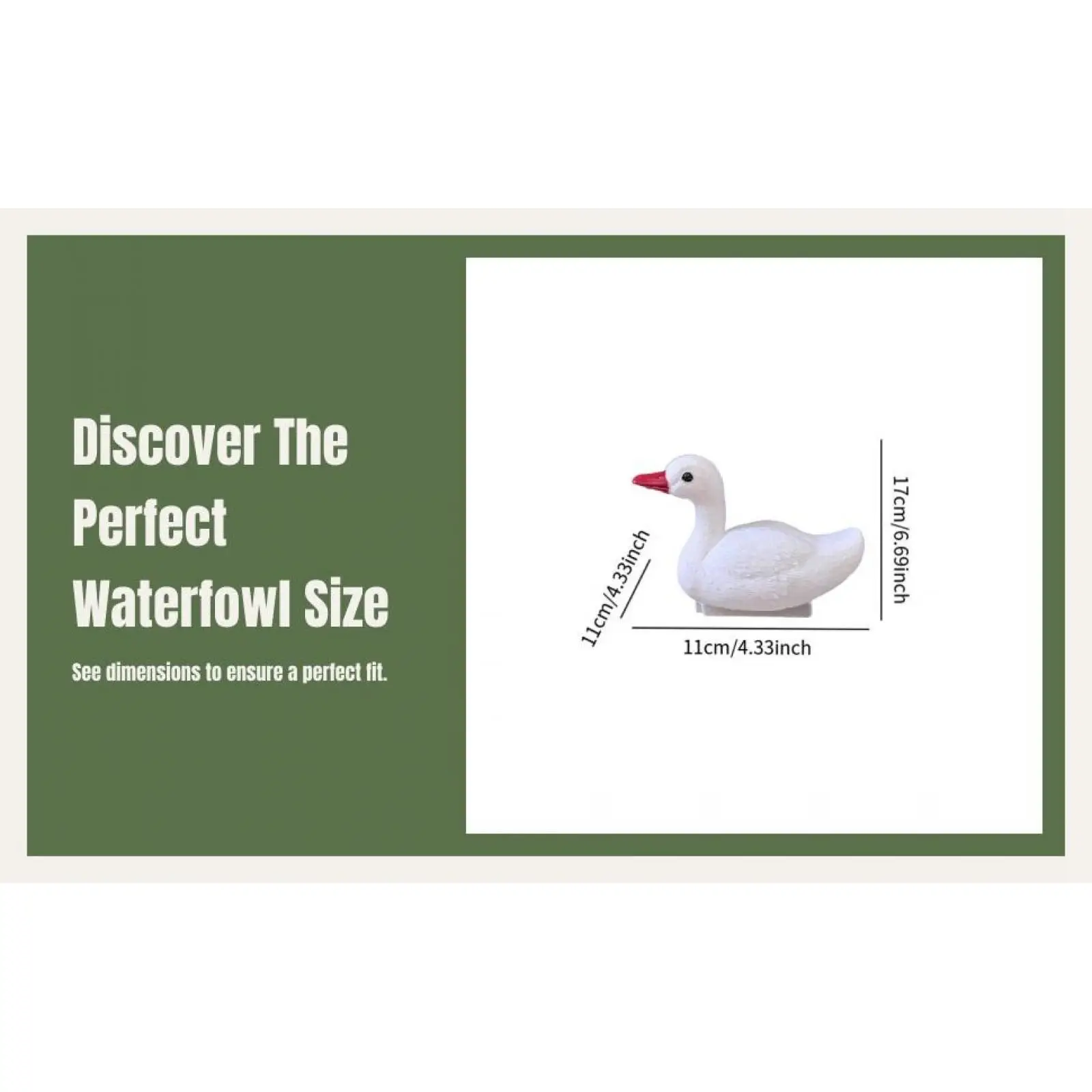 Floating Swan Decoy for Pond Water Decoration Outdoor Garden Deco Statue Weatherproof Plastic Bird Ornament for Lake