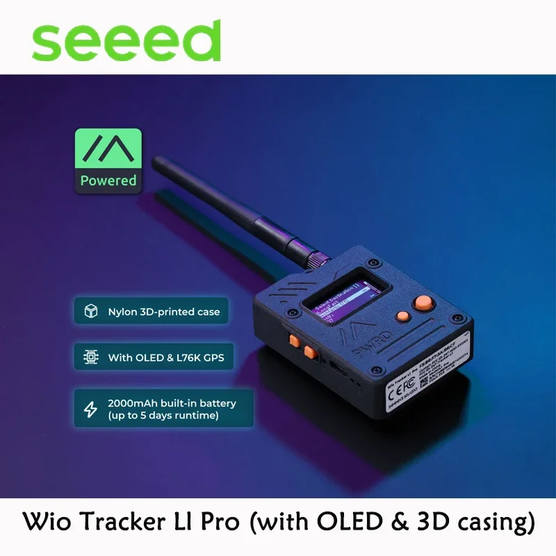 سلسلة Wio Tracker L1، عقدة Meshtastic قابلة للتطوير LoRa (862–930 MHz)، Wio Tracker L1 / E-ink /Pro /Lite، NRF52840 L76K GPS Wireless #5