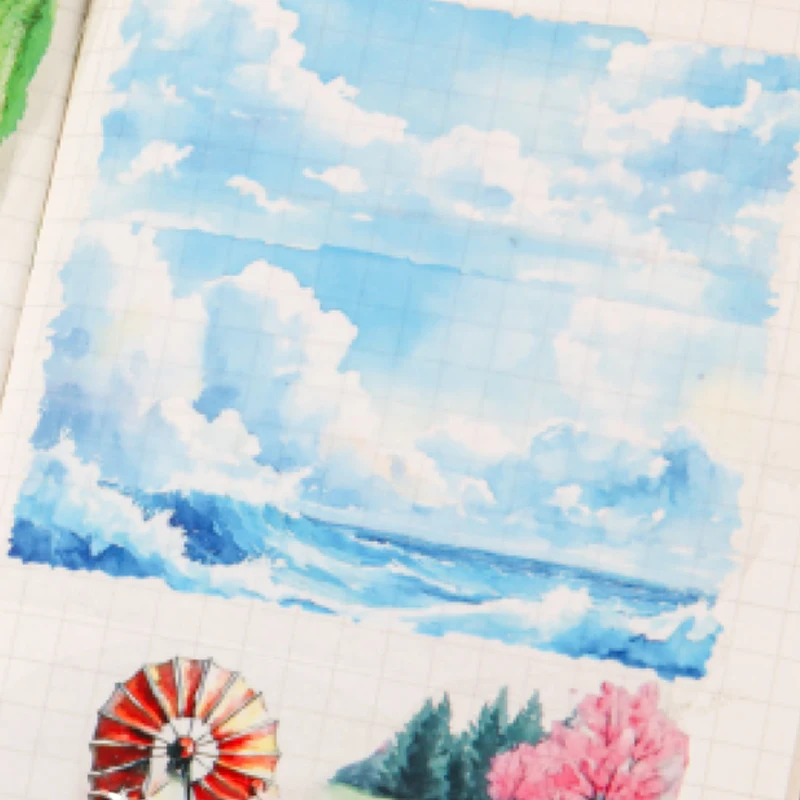 Mr. Paper, Pflanzen- und Blumenaufkleber mit Waldmotiv, Sammelalbum, Fotorahmen, Handyhülle, Tagebuchdekoration, Schreibwarenaufkleber