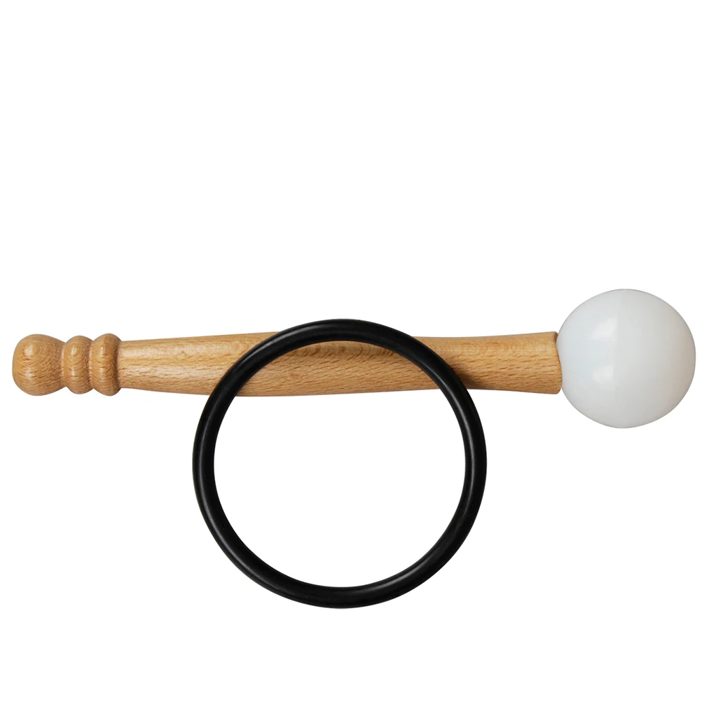 

Rubber Musical Instrument Crystal Singing Bowl Percussion Stick Anti Slip Handle Sturdy Durable Buddha Sound Therapy Accessory