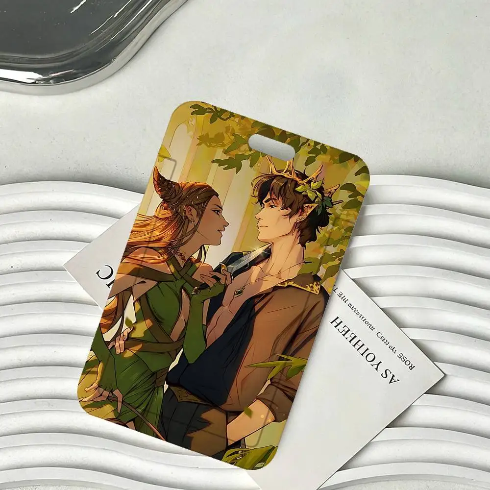 The Cruel Prince Jude And Cardan ID Card Holder Badge Holders Lanyard Business Exhibit School Strap Neck Hang