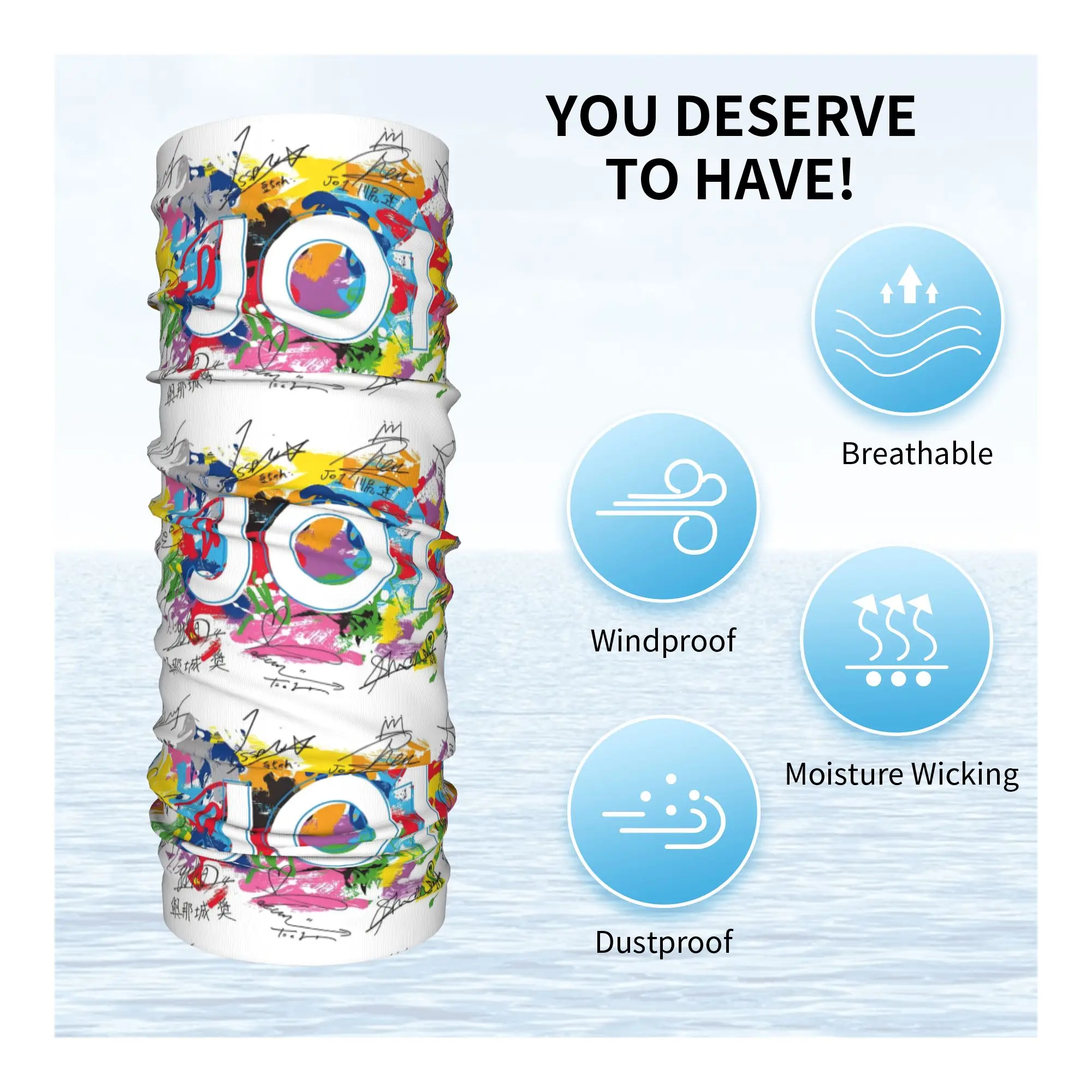 مخصص JO1 اليابانية الصبي الفرقة باندانا الرقبة أدفأ الرجال النساء الشتاء المشي لمسافات طويلة التزلج وشاح الجراب واقي الوجه #3