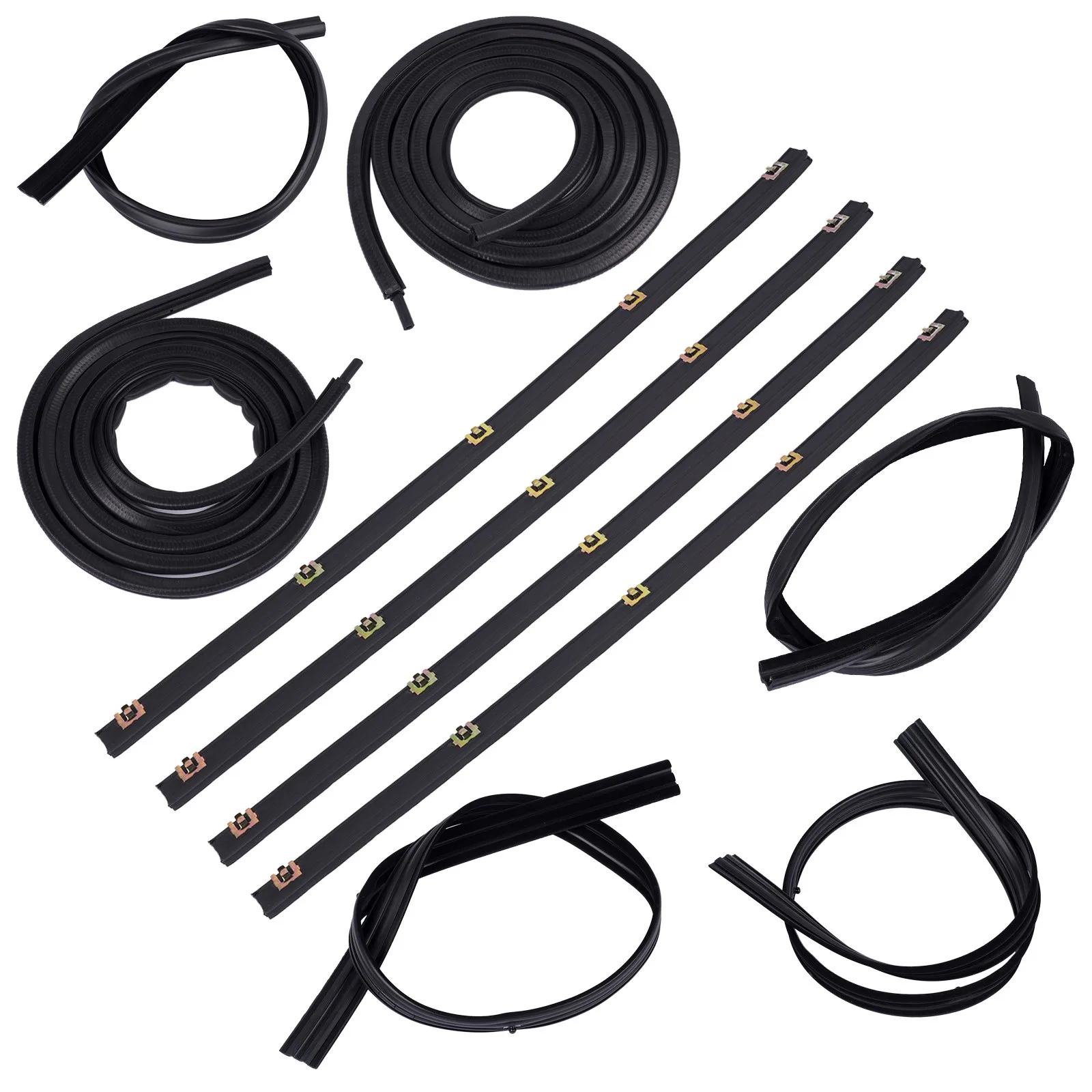 

AP01 Door & Window Run Channel Weatherstrip Seals Set for Dodge D / W Pickup Truck KD1001-10