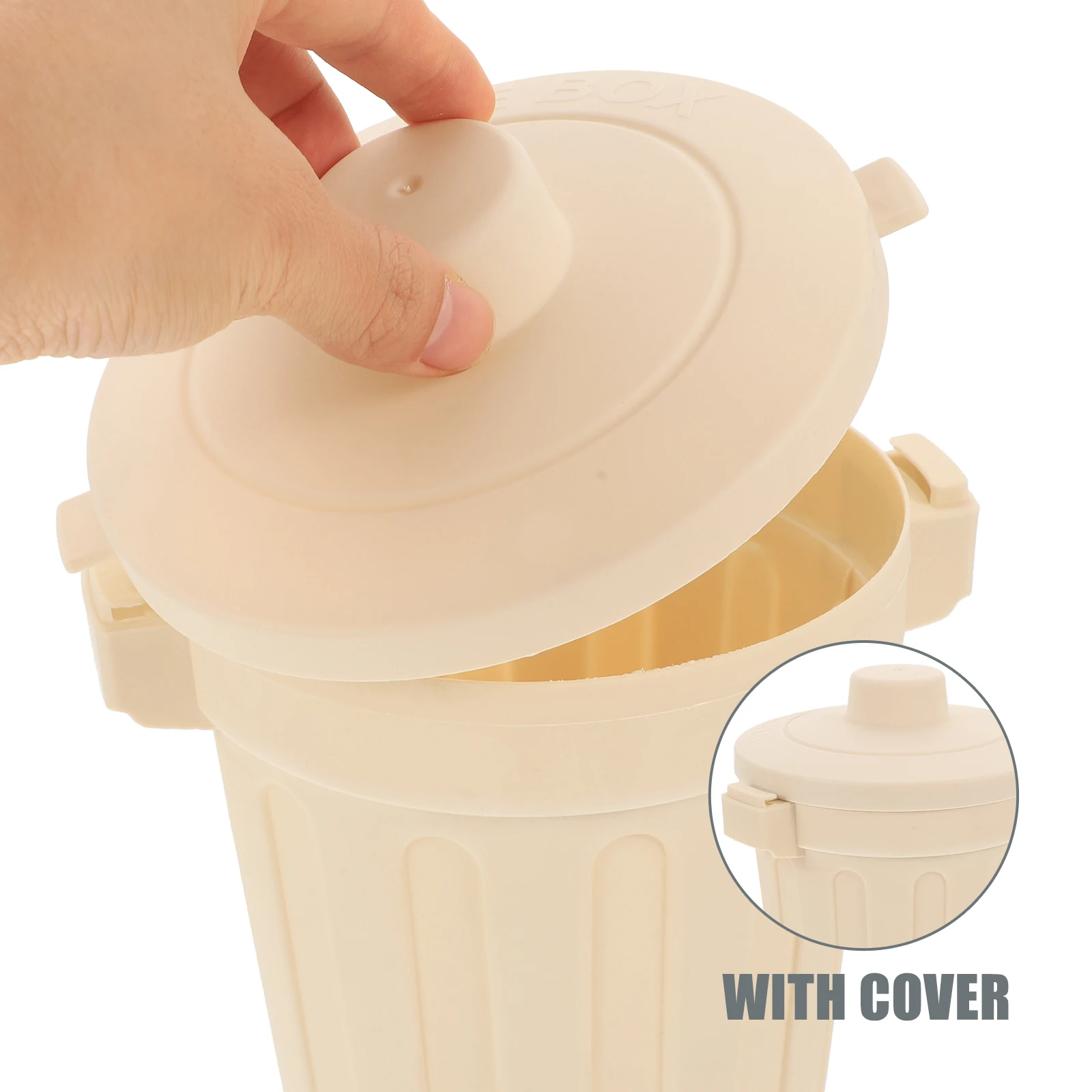 

Desktop Storage Bucket Trash Can Plastic Pencil Holder Pen Container Office Garbage Bin Waste Bucket Desk Organizer Multi