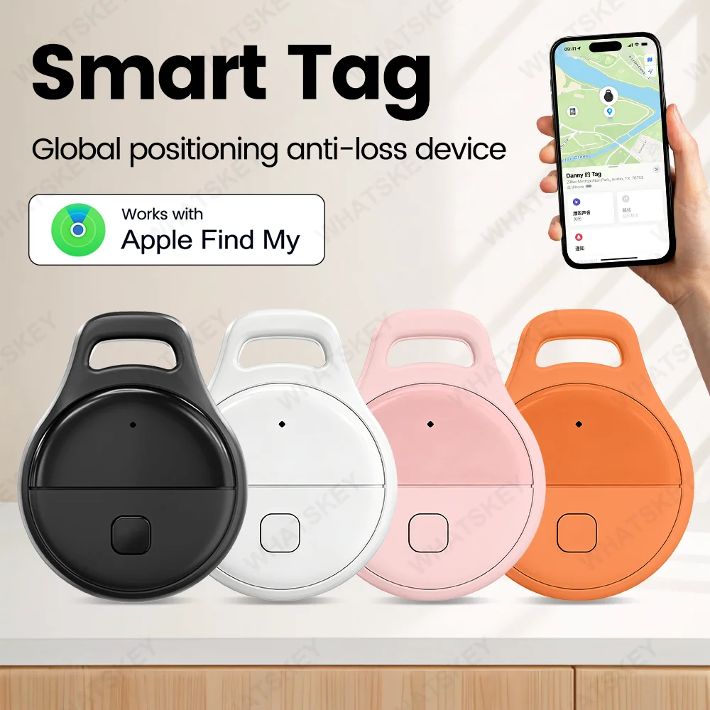 

Mini Anti-lost Tracker Global Precision Positioning GPS Locator With IOS Find My App Extended Battery Life For Wallet Key Finder