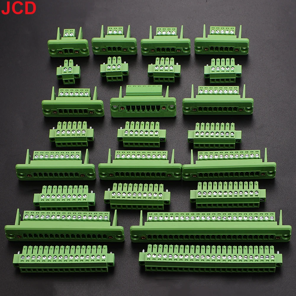 JCD 1Set Steckbarer Klemmenblock-Steckverbinder JM15EDGKM mit 3,81 mm Rastermaß, 2P/3P/4P/5P/6P/8P/9P/10P/12P/16P/24P – Detail 6