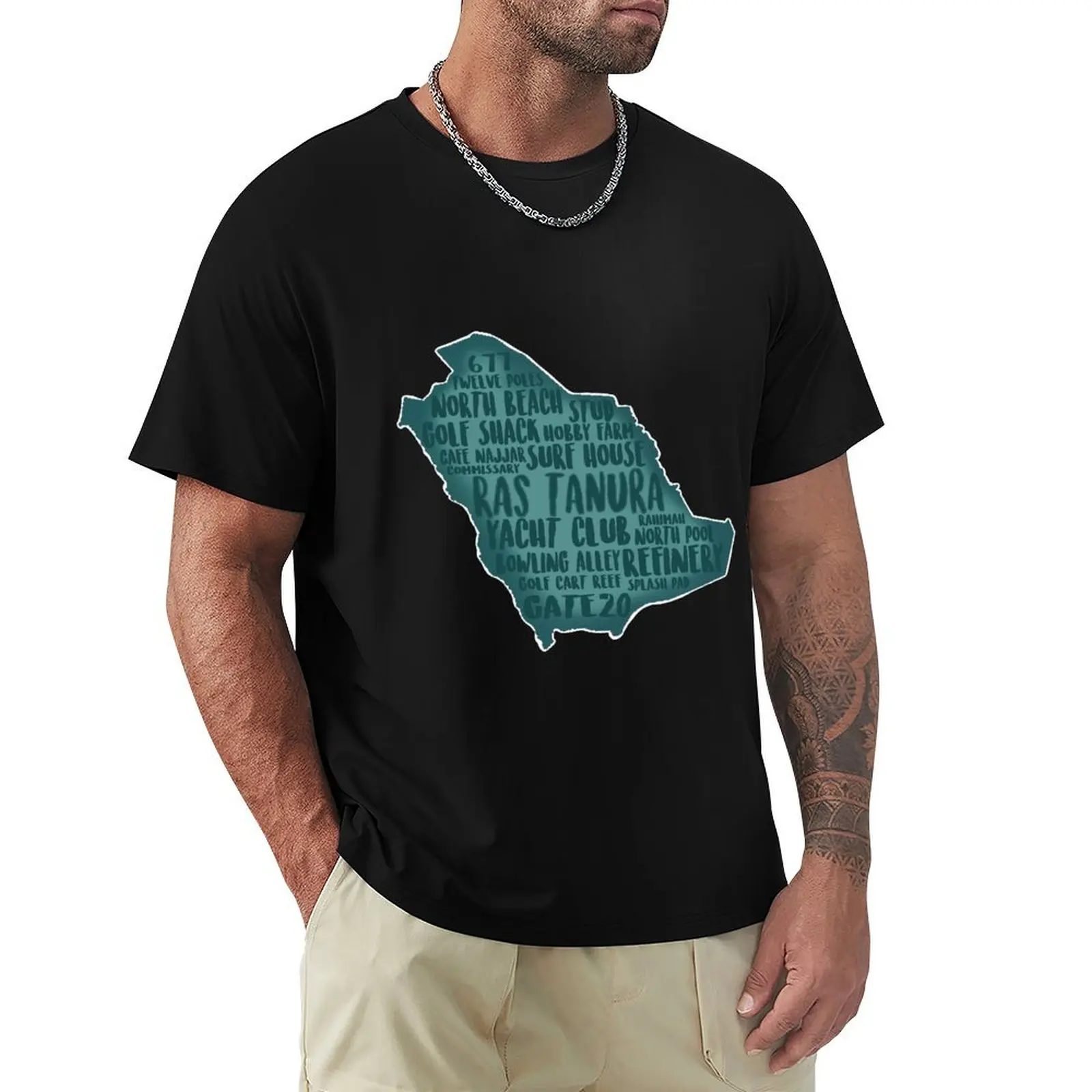 Ras Tanura, KSA T-Shirt Fashion Graphic Tee for Men