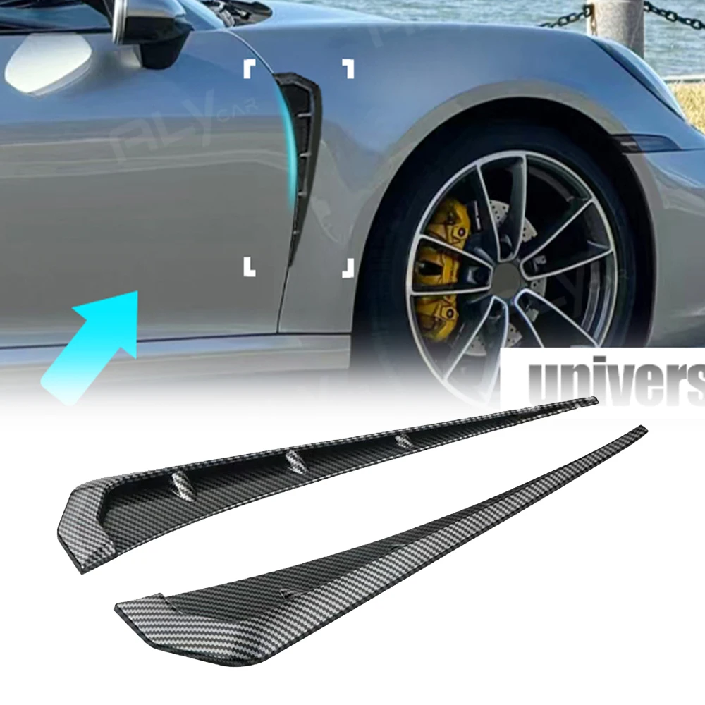 Universal Car Side Fender Air Vent Wing Cover Air Flow Intake Hood Trim Molding Decor Stickers Auto Exterior Marker Accessories