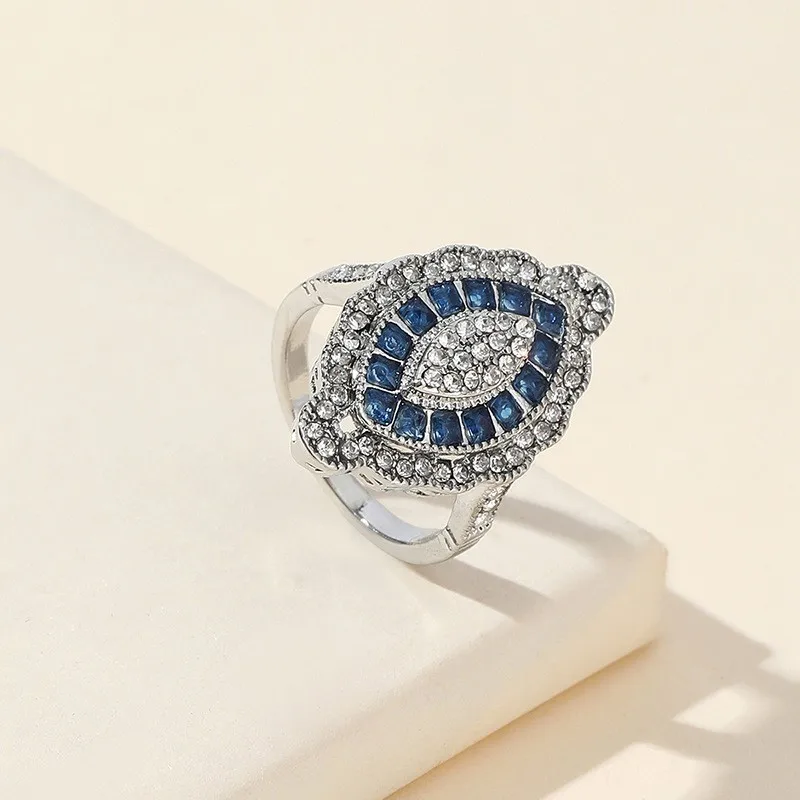 

Topaz Engagement Ring for Women Fashionable Wedding Jewelry Alloy Material No Brand Registered Trademark