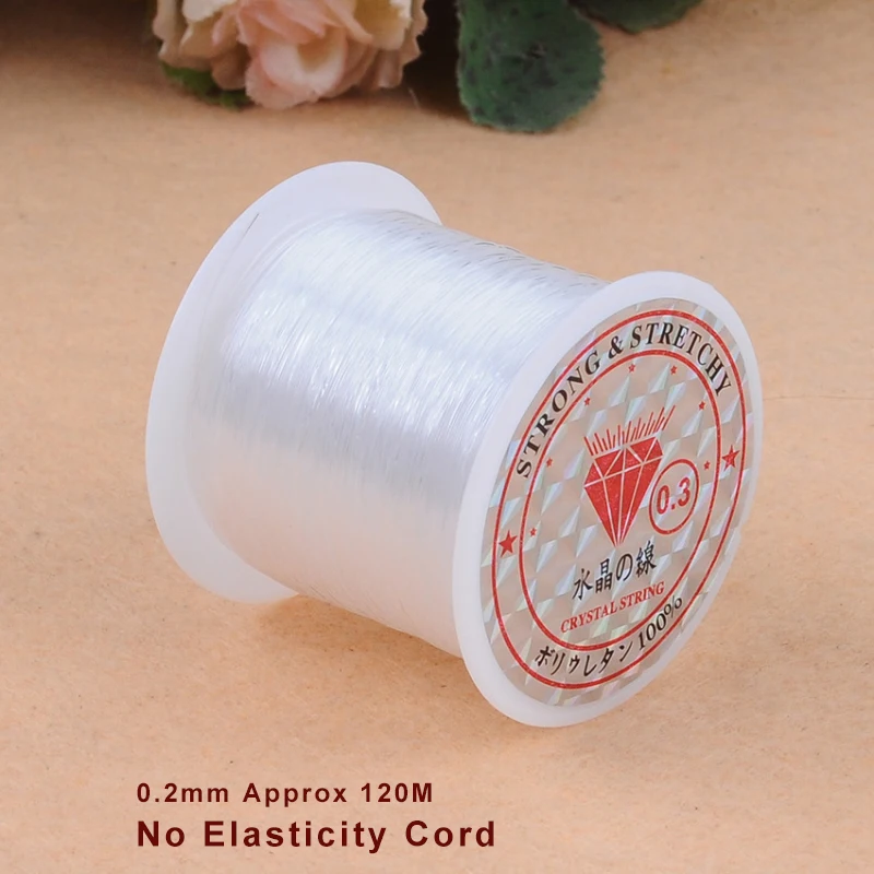 DIY Beaded Transparent Nylon Cord for Bracelet Making