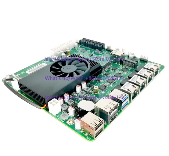 N5105 NAS main board itx soft routing 4 network port 2.5G multi-disk bit 6sata computer host 11th generation