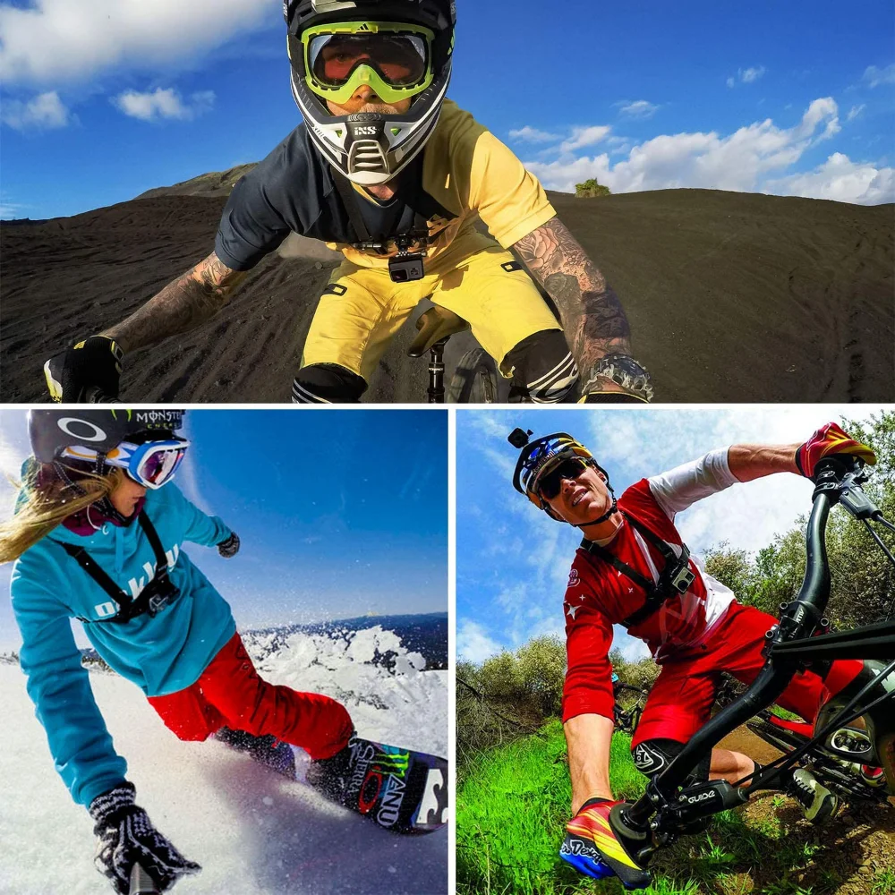 حزام حزام الرأس ل GoPro ، اكسسوارات كاميرا العمل ، كاميرا جبل ، Insta360 ملحق ، بطل 12 ، 11 ، 10 ، 9 ، 8 ، 7 ، 6 ، 5 ، SJ4000 ، SJ5000
