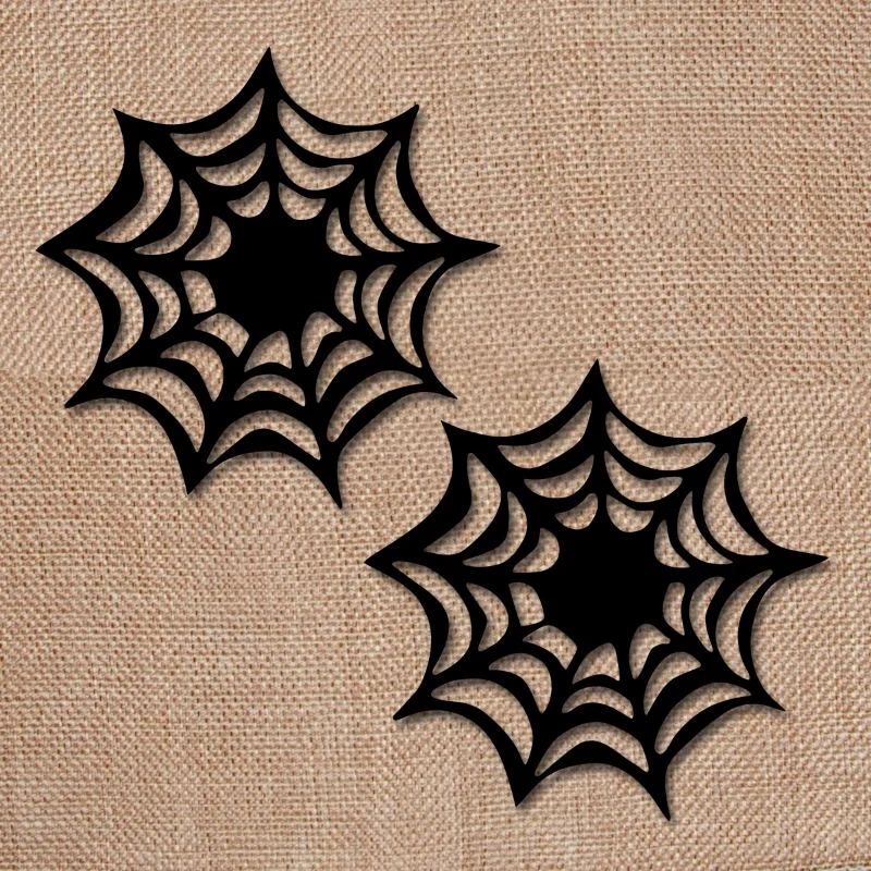 Halloween Themed Placemat Spider Web Coasters Placemat Decorative Table Placemats Halloween Decorarion Supplies