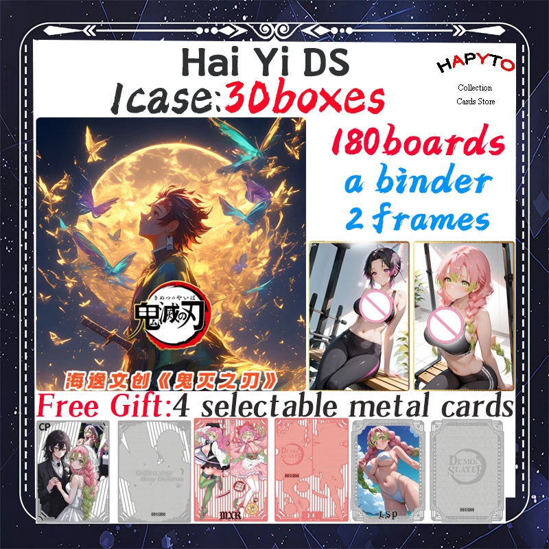 2025 Newest Hai Yi Culture Demon Slayer Japanese Anime Kimetsu Nezuko Yaiba Booster Box Tcg Cards Toy Hobbies Gifts