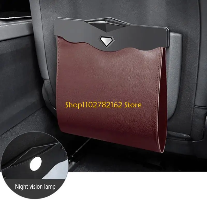 

547B Car Trash Bag Leakproof Car Trash Can Car Garbage Waterproof