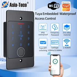 Waterproof metal WiFi combined with Tuya app intelligent keyboard RFID access controller keyboard hidden installation